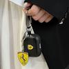 Wireless Bluetooth Earphone Case Air pods 1/2/3/4/5 Pro2 Soft Cover & Metal Emblem Keychain For Ferrari 308 GT4 328 GTB GTS F355 JG7