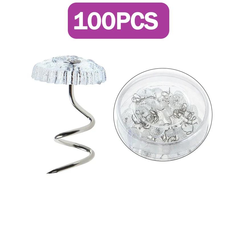 Bed Sheet Clip Fixer Transparent Twist Nail Sofa Cushion Blankets Cover Grippers Holder Fixing Slip-Resistant For Home