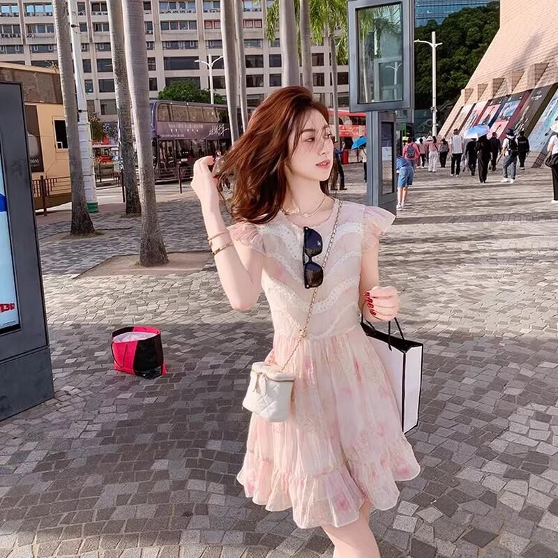 Women's Chiffon Print A-Line Dress