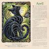Witch's 2026 Calendar Gothic Witchy Planner with Moon Phases, Wiccan Holidays, Magical Rituals - Undated Weekly & Monthly Layo