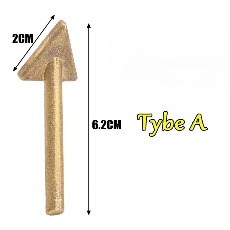 Kunststoffschweißen Ersatzspitzen Lötkolbenspitzen Dreieckiger Kupferkopf Schweißerzubehör für Stoßstangenreparatur