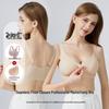 Cross-border Antibacterial Mastectomy Prosthesis Bra with Fake Breast Pads, Seamless Front Closure, for Post-Op and Reduction Support.
