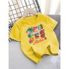 European Sizes Children's Summer Short-Sleeve T-Shirt, Cartoon Print Top for Girls, Featuring a Cute Design, Suitable for Outings and Daily