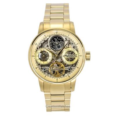 The Jazz Stainless Steel Gold Skeleton Dial Automatic I07711 Men's Watch