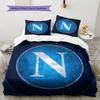 Napoli Pattern Bedding Home Decoration Birthday Gift (1 * duvet cover + 2 * pillowcase, without core)