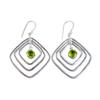 Peridot Gemstone 925 Sterling Silver Jewelry Handmade Drop/Dangle Earrings2.44" EE-71-9