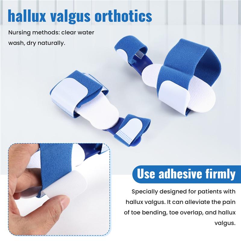 A65T-2Stk Zehenspreizer Hallux Valgus Orthopädischer Knochen Finger Pediküre Korrektur Schiene Korrektur Ballenzeh Daumen Fußpflege Werkzeug