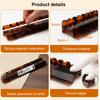 1/4Pcs Mahjong Rack with Detachable Magnetic Pusher Scalloped Acrylic Mah Jongg Tile Holder