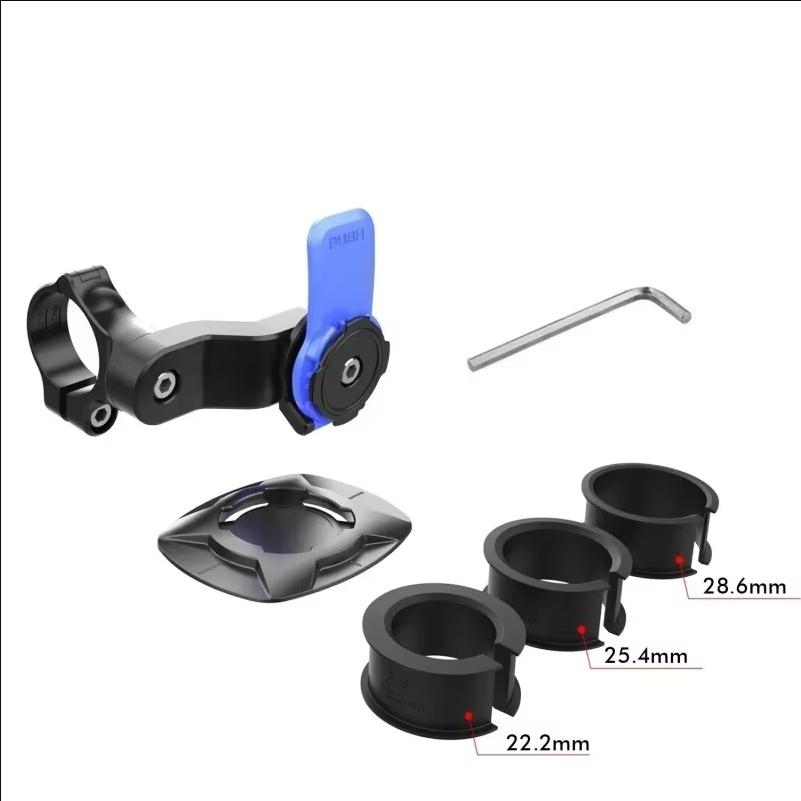 Universal Phone Mount for Motorcycle Bicycle with 360°Rotatable Anti-Shock Suction Cup Adjustable Secure Riding Navigation Suppo