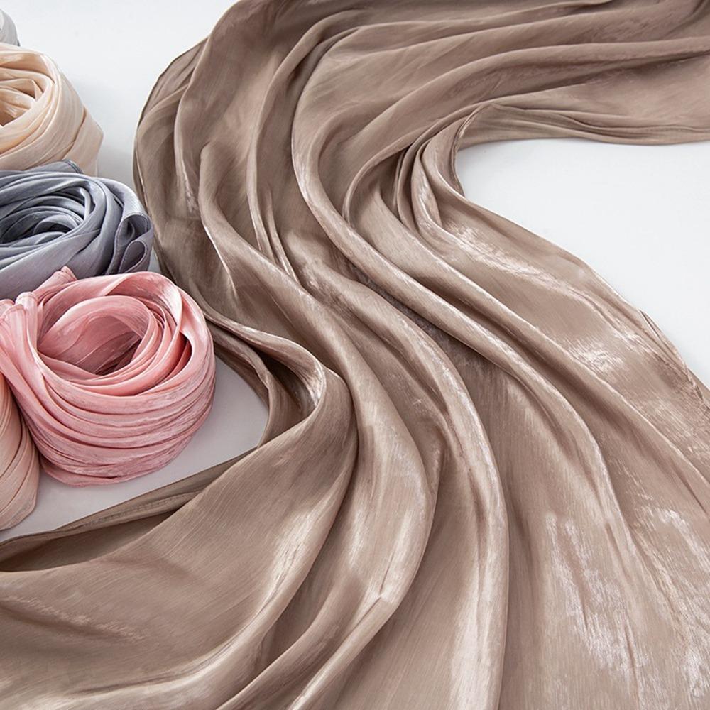 

66*180см Шифоновые Хиджабы Роскошный Длинный Шаль Тюрбан Новый Блестящий Яркий Шелковый Шарф 1