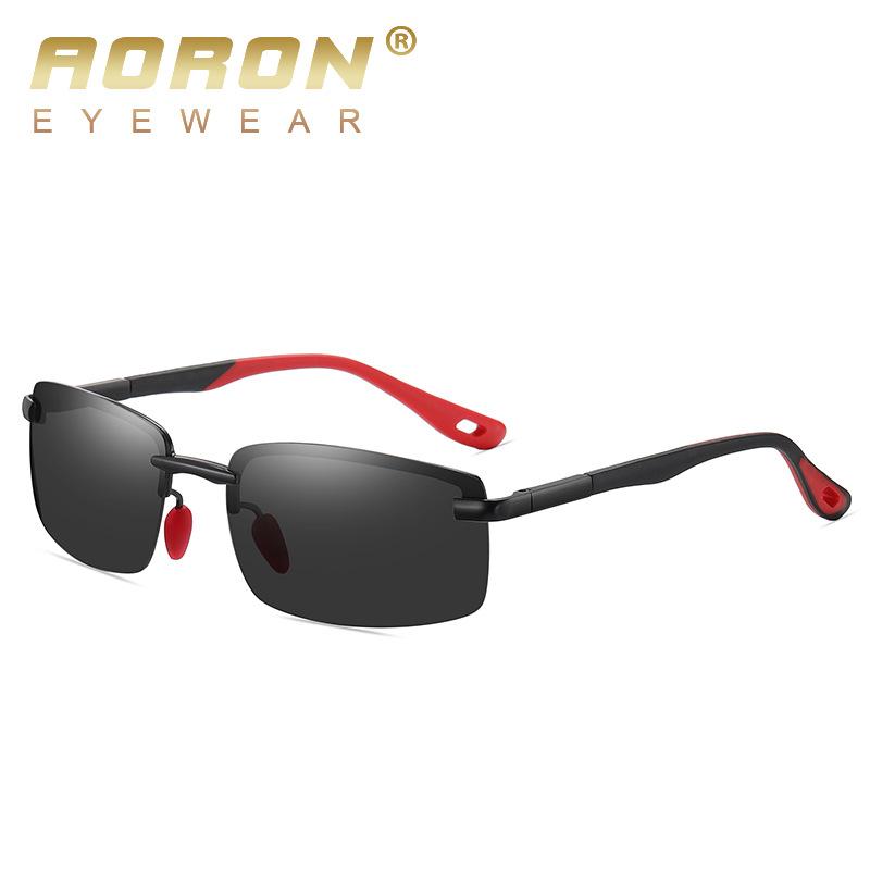 aoron Men's Driving Sunglasses Metal Polarized UV Protection Sunglasses
