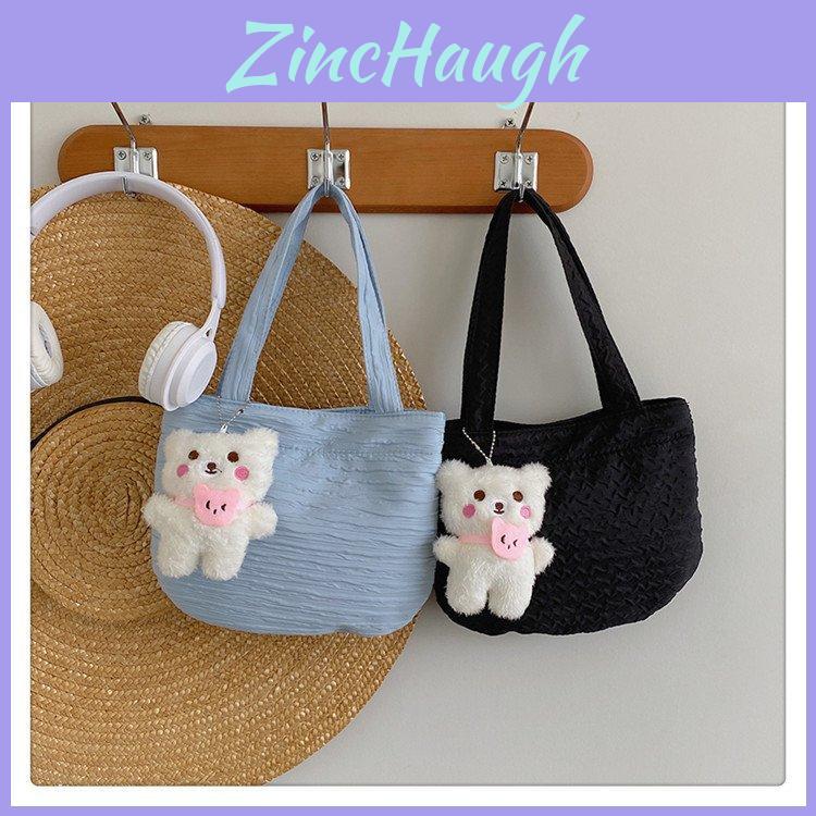 Kids Fashion Canvas Tote With Mesh Interior Pocket For Summer Beach Trips And Outings
