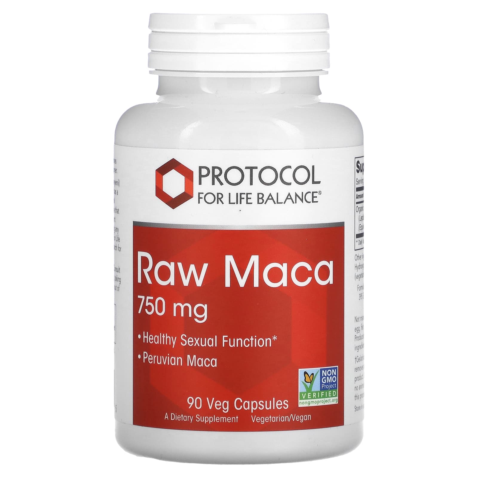 

Raw Maca, 750Mg, 90 Veggie Capsules