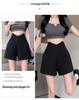 Women's Gray High-Waisted A-line Wide-Leg Suit Shorts - Slimming & Versatile for Summer 2024