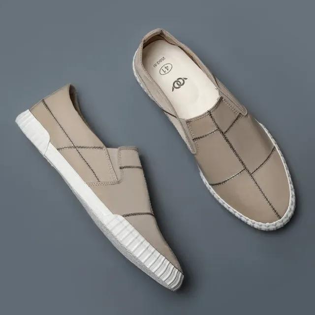 Fashion Men's Canvas Sneakers Shoes 2024 Spring Male Tide Slip on Driving Loafers Ventilation Light Vulcanize Flats Botas Hombre