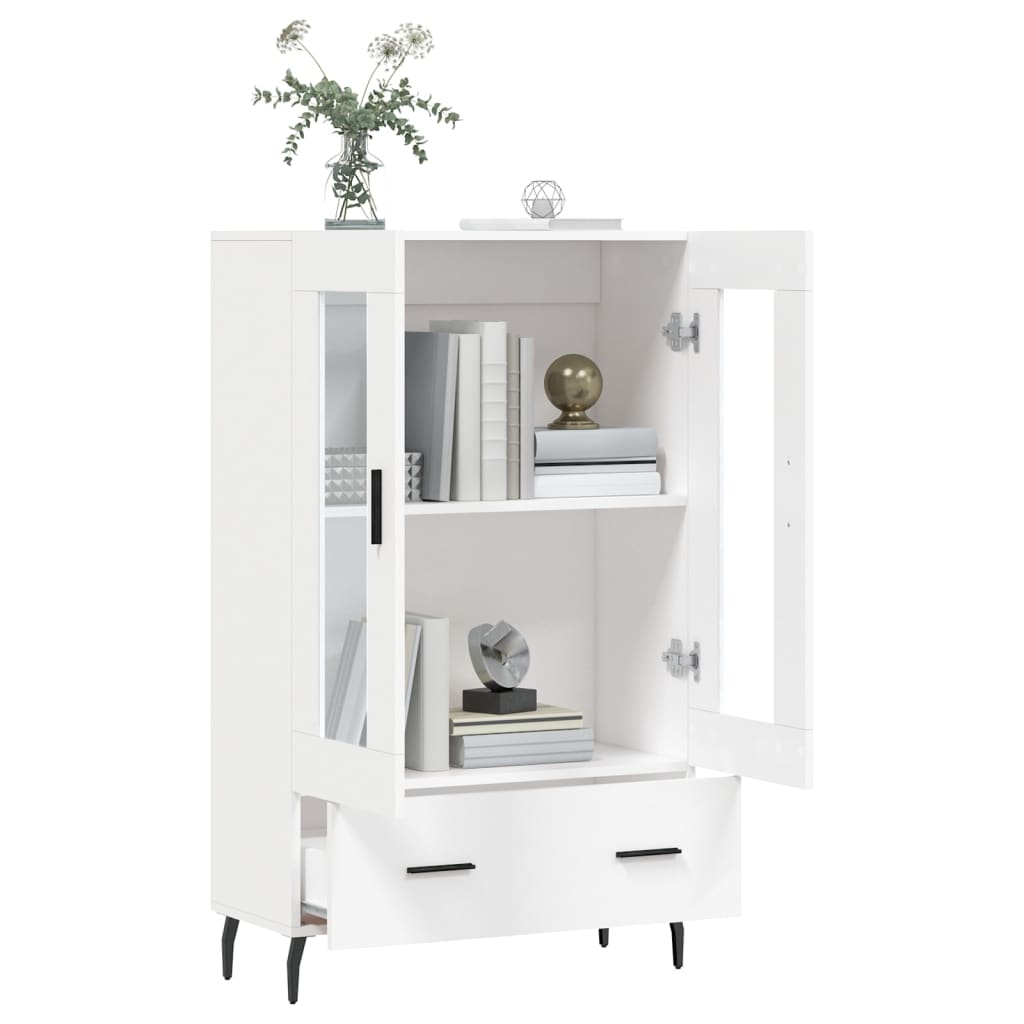 vidaXL Highboard Weiß 69,5x31x115 cm Holzwerkstoff
