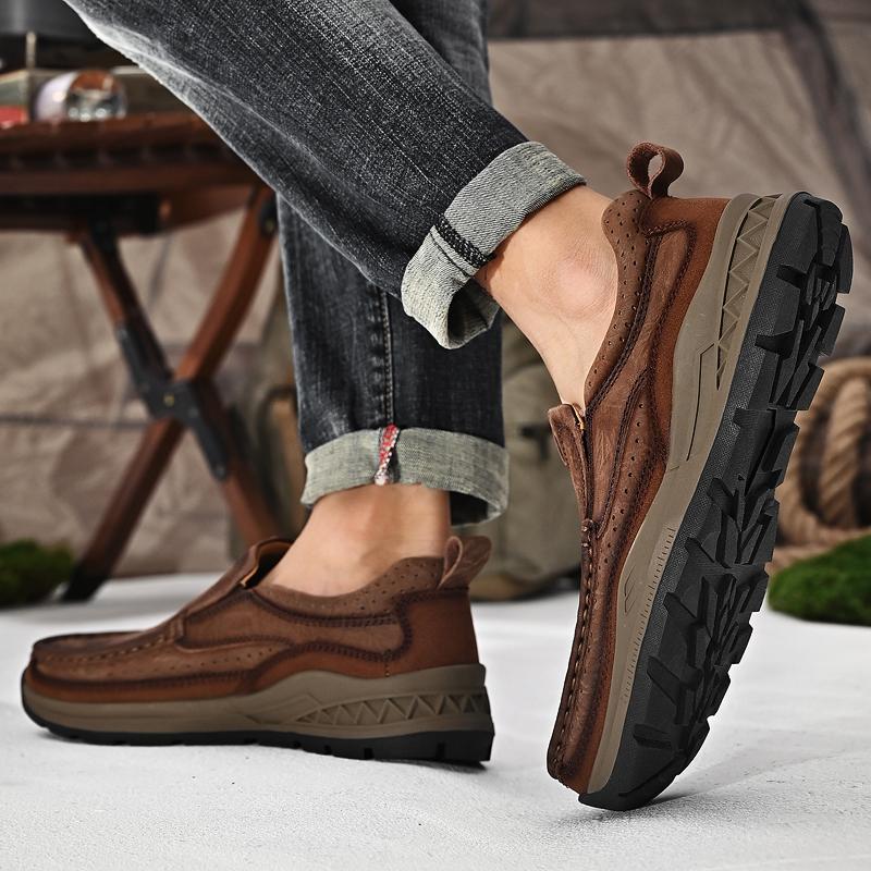 Frühling Neue männer Casual Leder Schuhe Bequeme und Atmungsaktive Schuhe Leder Schuhe Britischen Einfarbig männer Hochzeit Schuhe