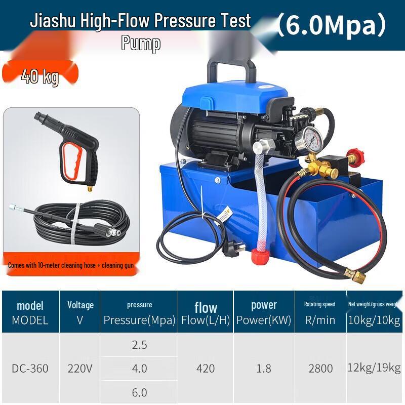 JZDASI DC-360+ Portable Electric Pressure Pump & Car Wash Kit CN plug (adapter included)