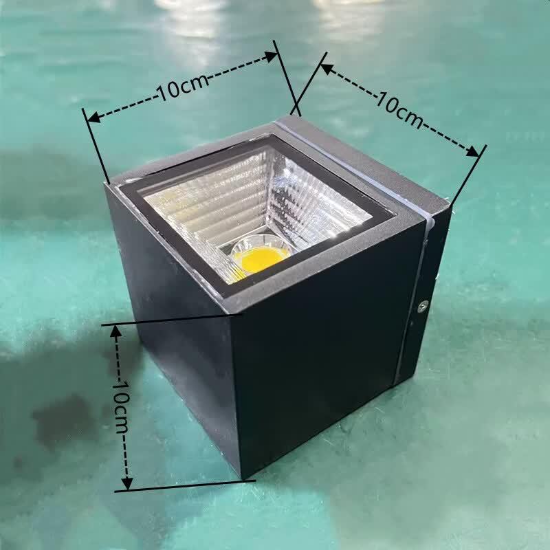 Lishi Outdoor COB Waterproof Glass Wall Lamp
