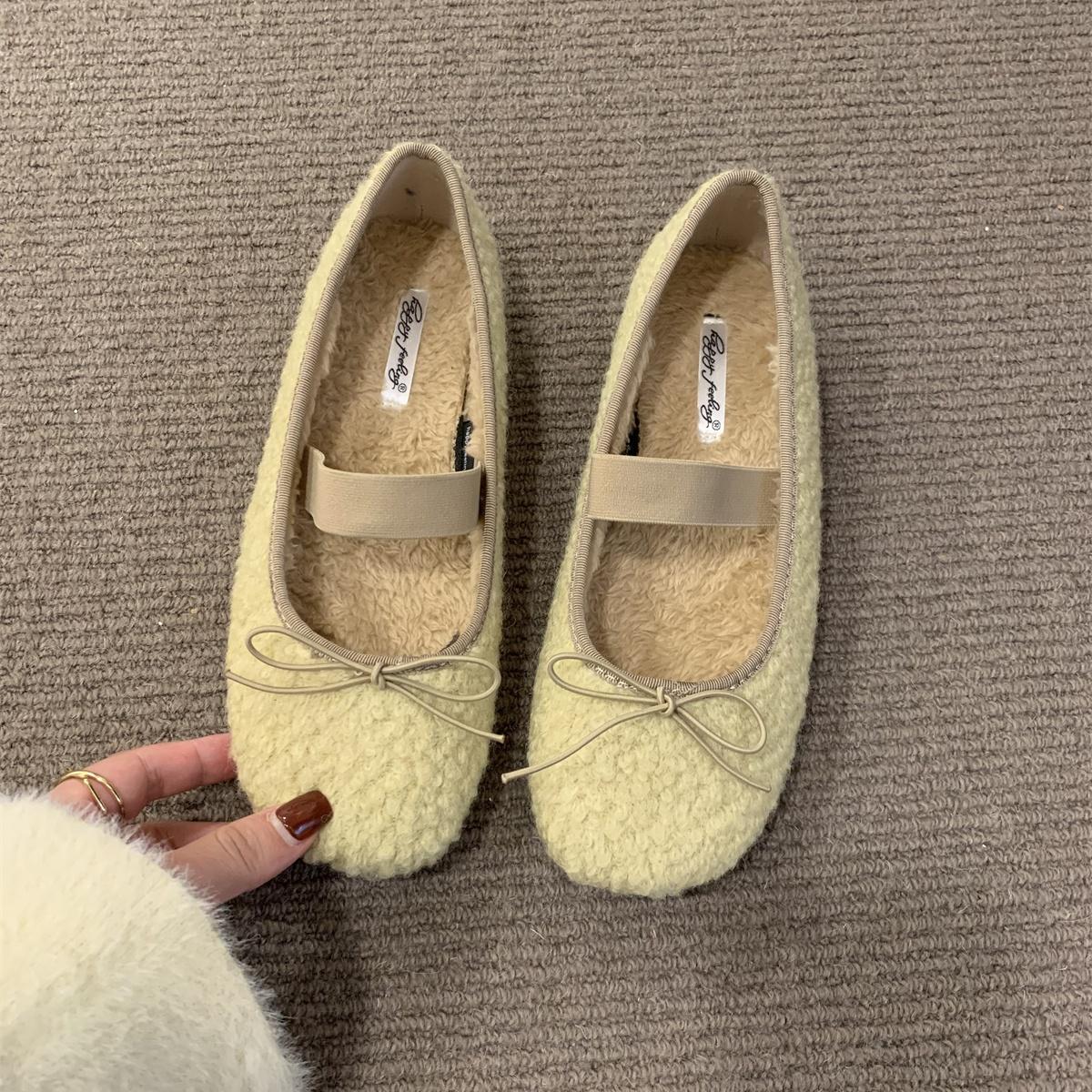 

Мода Bailamos Новый Бренд Женские Плоские Круглый Носок Неглубокие Слипоны Женские Повседневные Балетки Меховые Туфли Мягкая Кожа Элегантные Балетки Mujer 40