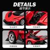 1:36 Apollo EVO Miniatur Spielzeugmodell Supercars Legierung Druckguss Sportwagen Sound Licht Türen Geöffnet Rückzieher für Geschenk