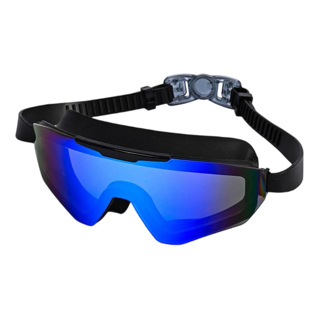 Okulary Pływackie z Dużym Polem Widzenia, Wysokiej Rozdzielczości, Przeciwmgielne i Wodoodporne, Okulary Pływackie dla Dorosłych z Dużą Oprawką