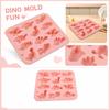 12 Cavity Dinosaur Silicone Mold for Chocolate Resin Cake Baking Ice Cube Tray Flexible Non-Stick Durable Molds for Kitchen Use