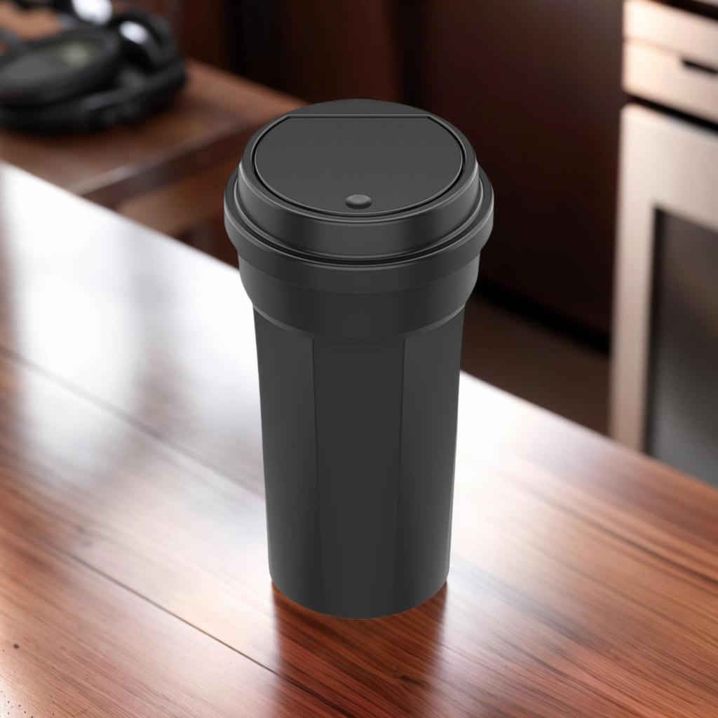 Multipurpose Car Trash Can Cup Holder Waterproof with Lid Auto Accessories for Vehicle Backseat Truck Van Offices Home