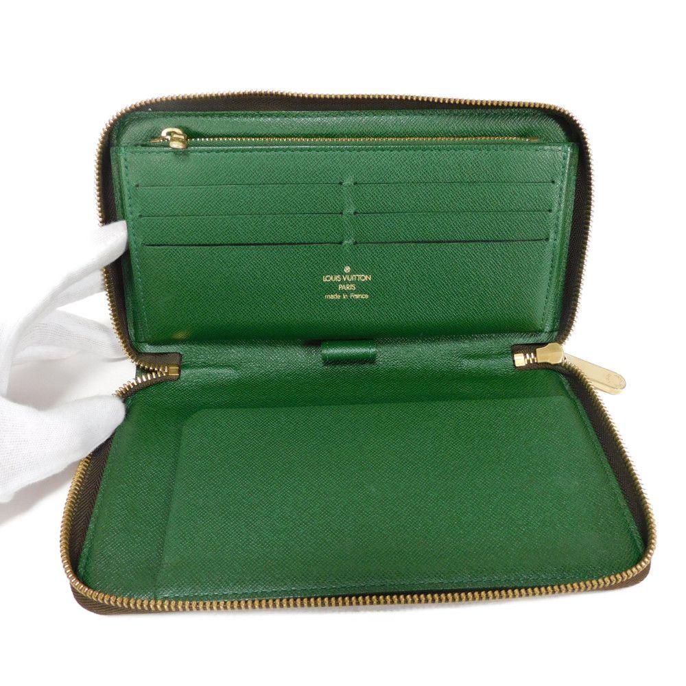Used 12564 Zippy Organizer M60035 7940 Bellboy Green Zip Around Monogram Groom Veil Men's from Japan AUTHENTIC