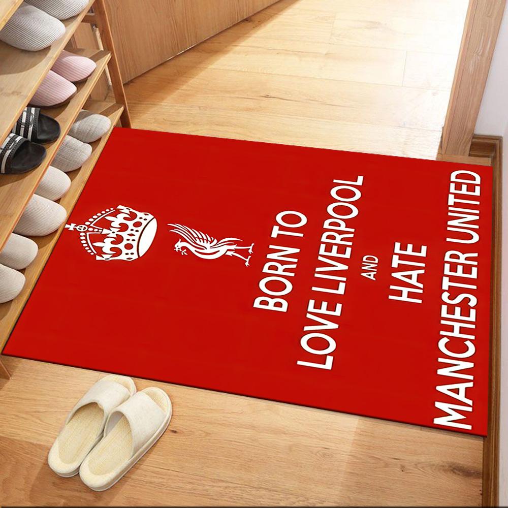 Liverpool Football Club Carpet Suitable For Foyer Balcony Living Rooms Dining Room Antislip Rug Anime Office Decor