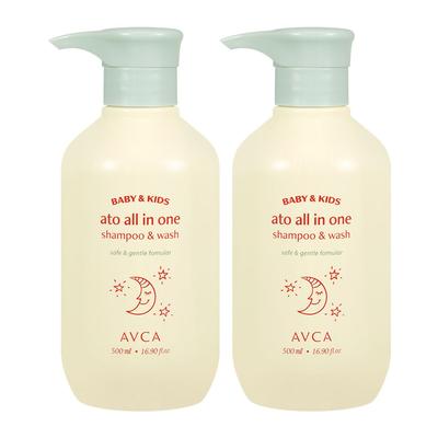 [Abka] Baby & Kinder Ato All-in-One Shampoo & Waschlotion 500ml 2 Flaschen