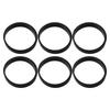 6x 40mm Rubber Seal Rubber Washers For Plumbing Sink Pipe Fittings Waste Pipe Sealing Gasket Drainage Pipe Gasket Conical Washer
