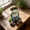 Cute Resin Frog Hanging Decor Miniature Garden Ornament For Office And Home Decor