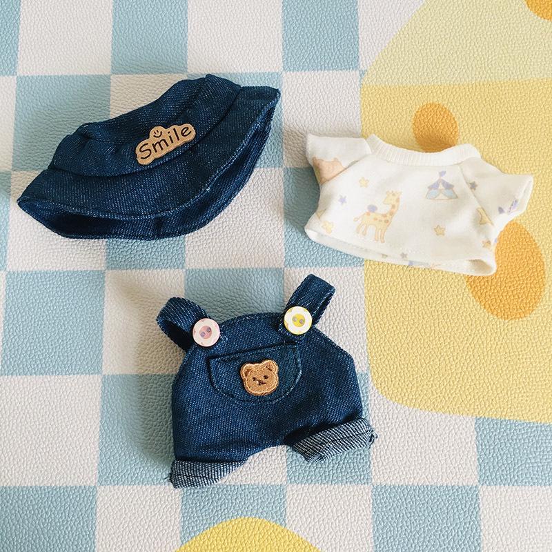 בגדי בובת קטיפה ויניל חמודה 17 ס"מ קופסה עיוורת - תליון LaBuBu שמלת אביזרים