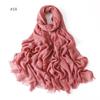 Fashion Muslim Cotton Rayon Modal Hijab For Women Headscarf Long Shawls Islam Hijab Turbans Head Wrap Solid Fringe Scarves