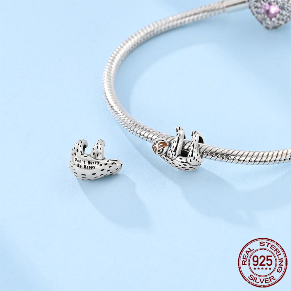 Copper Metal Charm Bead Component Lucky Clover Sunflower Bee Bead Components Compatible With Authentic Original Bracelet High Quality Fine Jewelry