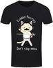 T-Shirt Freddie Purrcury Men's Black Popular Tagless Tee Shirt Cotton Tshirt
