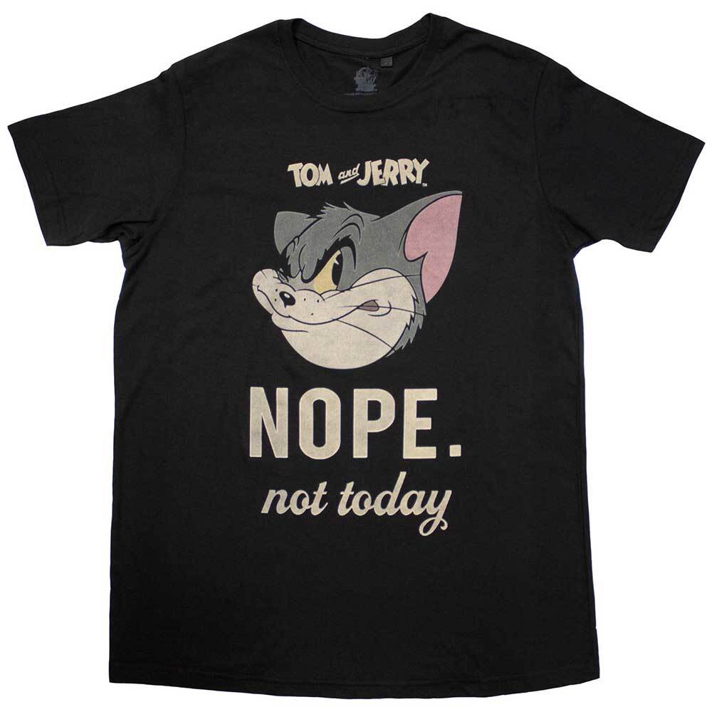 Tom Jerry Not Today T-Shirt Black New Unisex T-Shirt XL