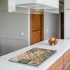 GLASS PROTECTIVE PLATE FOR STOVE 80x52 MOSAIC