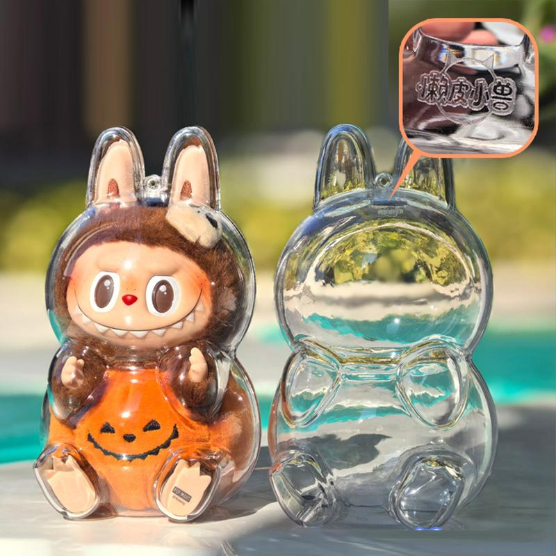 Labubu Protector Case Portable Organizer Box No Doll Storage Box Monster Toy Accessory Dustproof Protective Cover