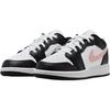Air Jordan 1 Low GS Black Rust Pink Kids Sneakers White 553560-165