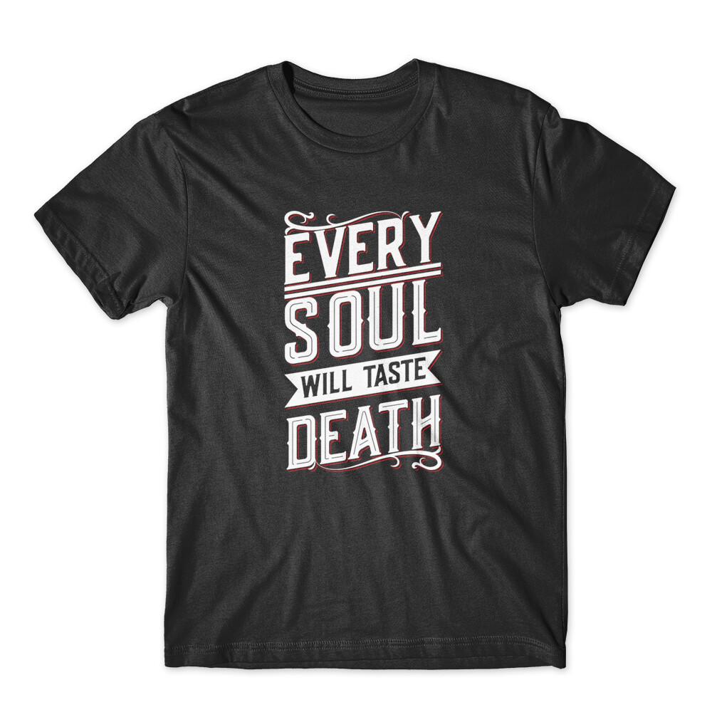 Death Lettering T-Shirt 100% Cotton Premium Tee NEW