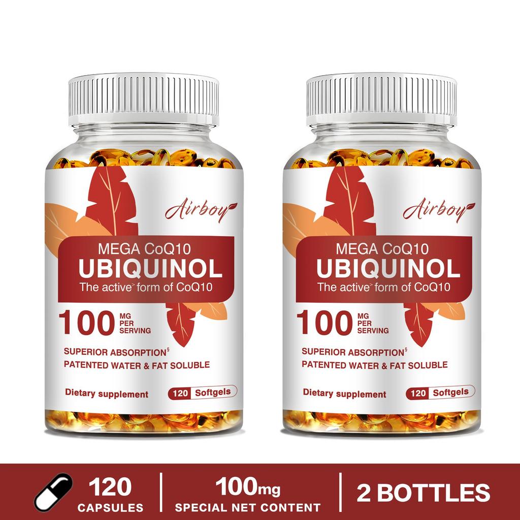 Airboy - 100mg Ubiquinol CoQ10 Capsules - Heart Health