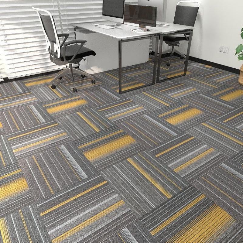 Große graue Büro- und Schlafzimmer-Teppichfliesen - Vollständige Raumabdeckung