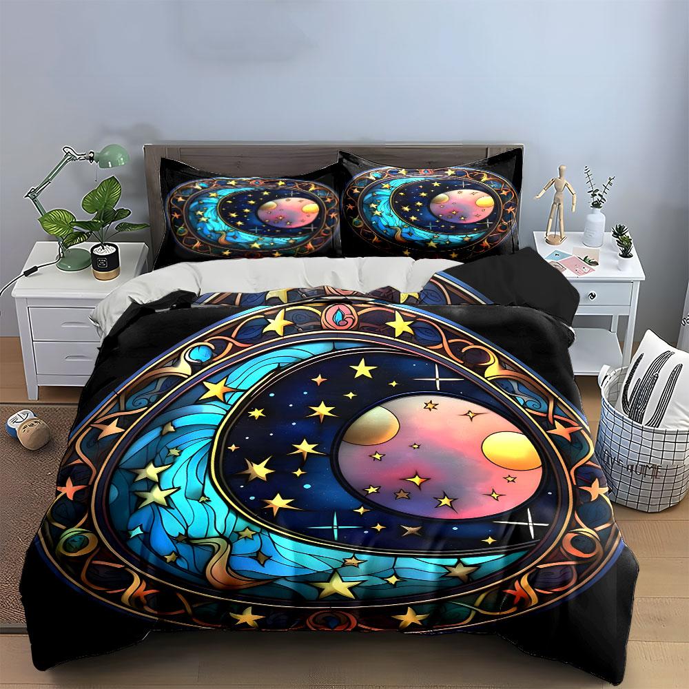 Cosmic Dreams Decorative Trio Set Exquisite Three-Piece Bedding Set Gift For Kids And Adults