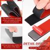46 Pairs Hook and Loop Strip Set with Sticky Back Picture Hanging Strip Double Sided Sticky Pad Damage Free Removal for Glass