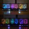 Imitate Full Color RGB Glow Tube Clock LED Music Spectrum DIY Kits Decoration Gift Night Light Atmosphere Light