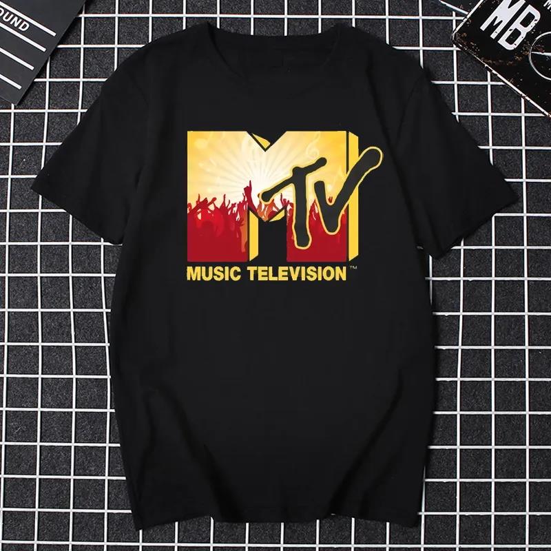 

Mtv Music Television Graphic Tshirt Women Funny Men Clothing Fashion Hip Hop Tv Футболка Plus Size Unisex Tshirt L