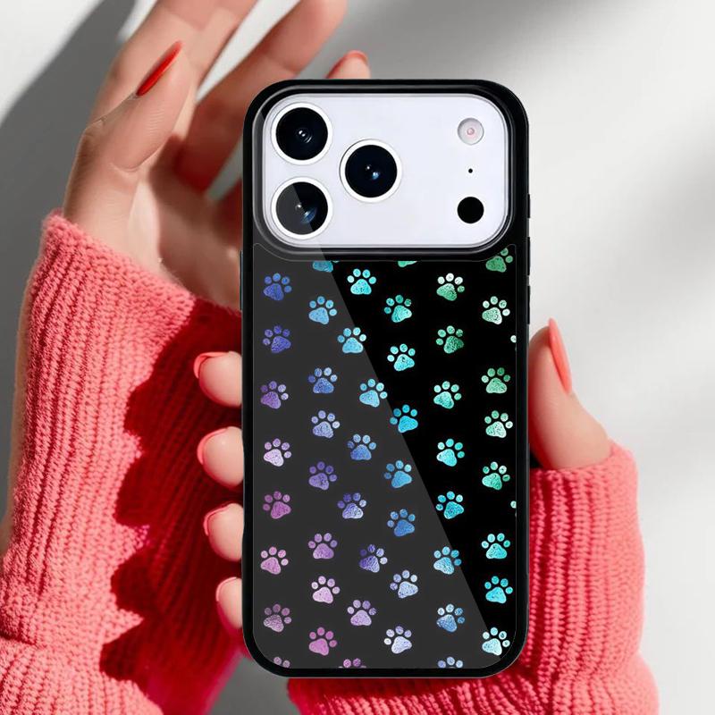 cat Dog paw design Phone Case for iPhone 17 16 15 14 13 Pro Max Back Cover for 12 11 Pro Coque