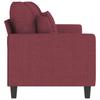 Vidaxl 3-Seater Sofa, Wine Red, 180 Cm, Upholstered In Fabric
